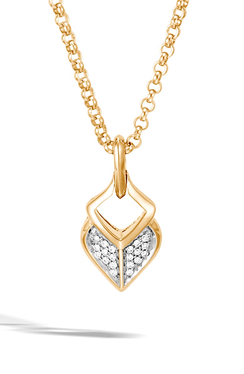 John Hardy Legends Naga Pavé Diamond Pendant Necklace, Main, color, 