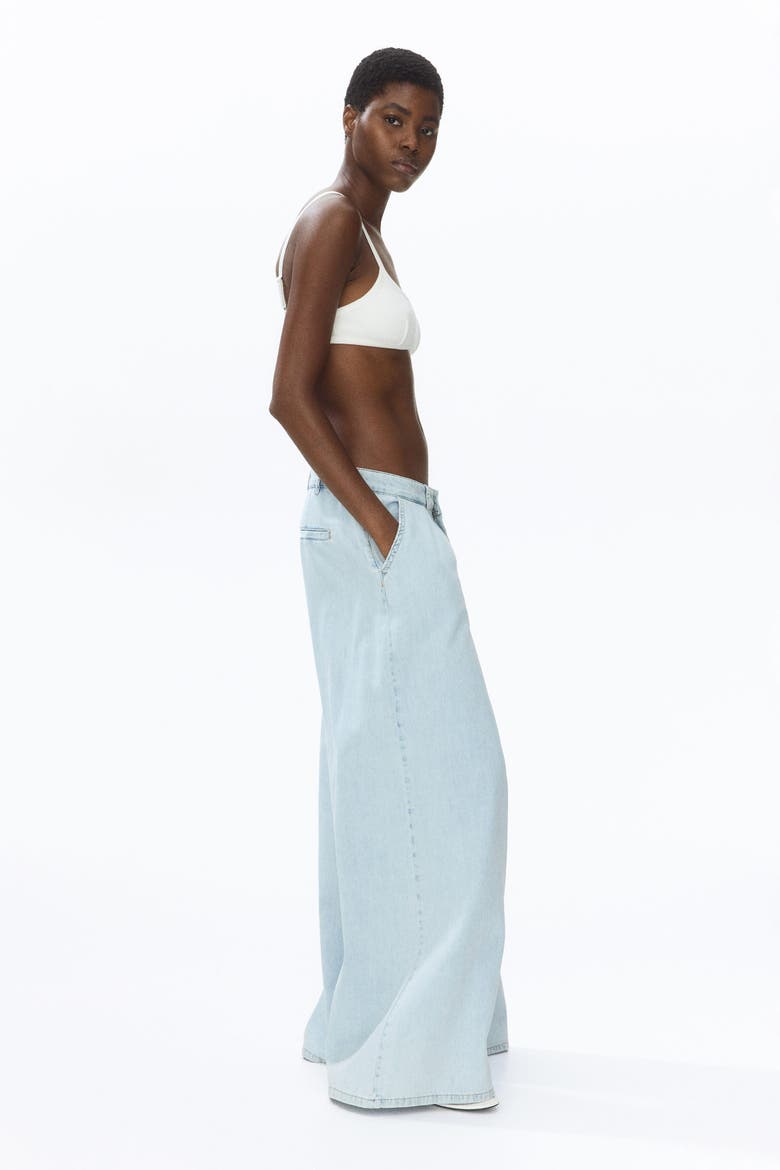 Extra-wide Regular-waist Jeans, Alternate, color, Light denim blue