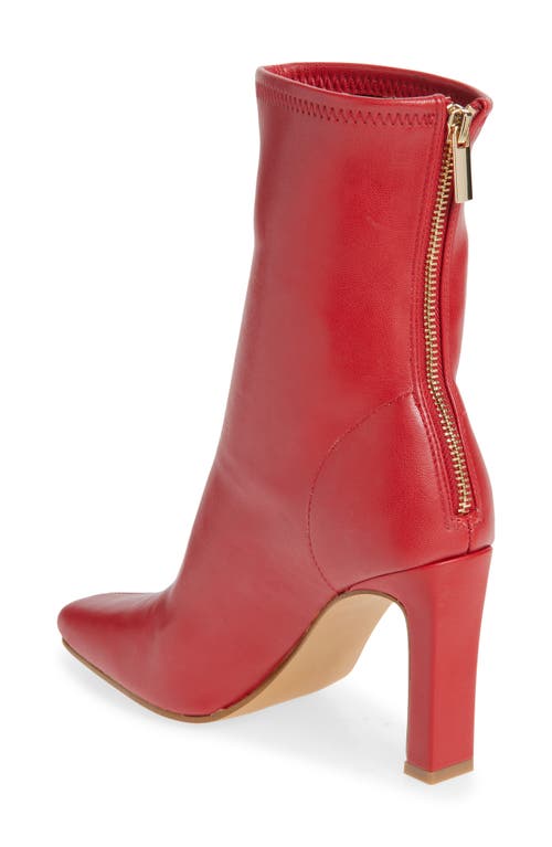 Steve Madden Khelan Square Toe Bootie In Red