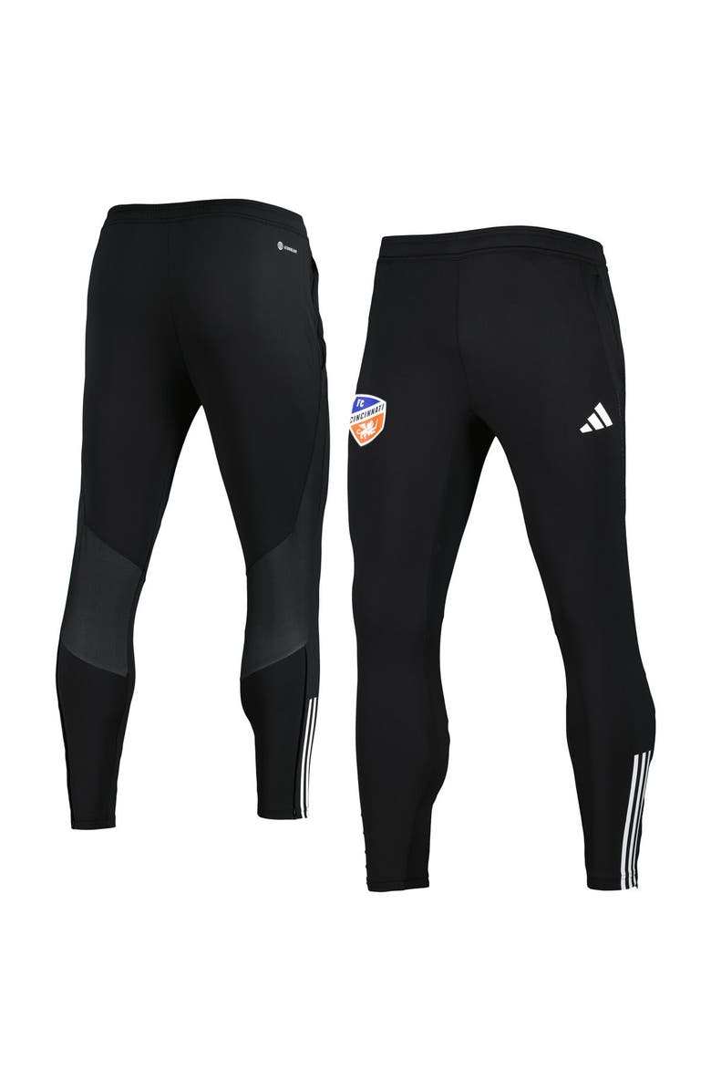 adidas Men's adidas Black FC Cincinnati 2023 On-Field Team Crest AEROREADY Training Pants, Main, color,