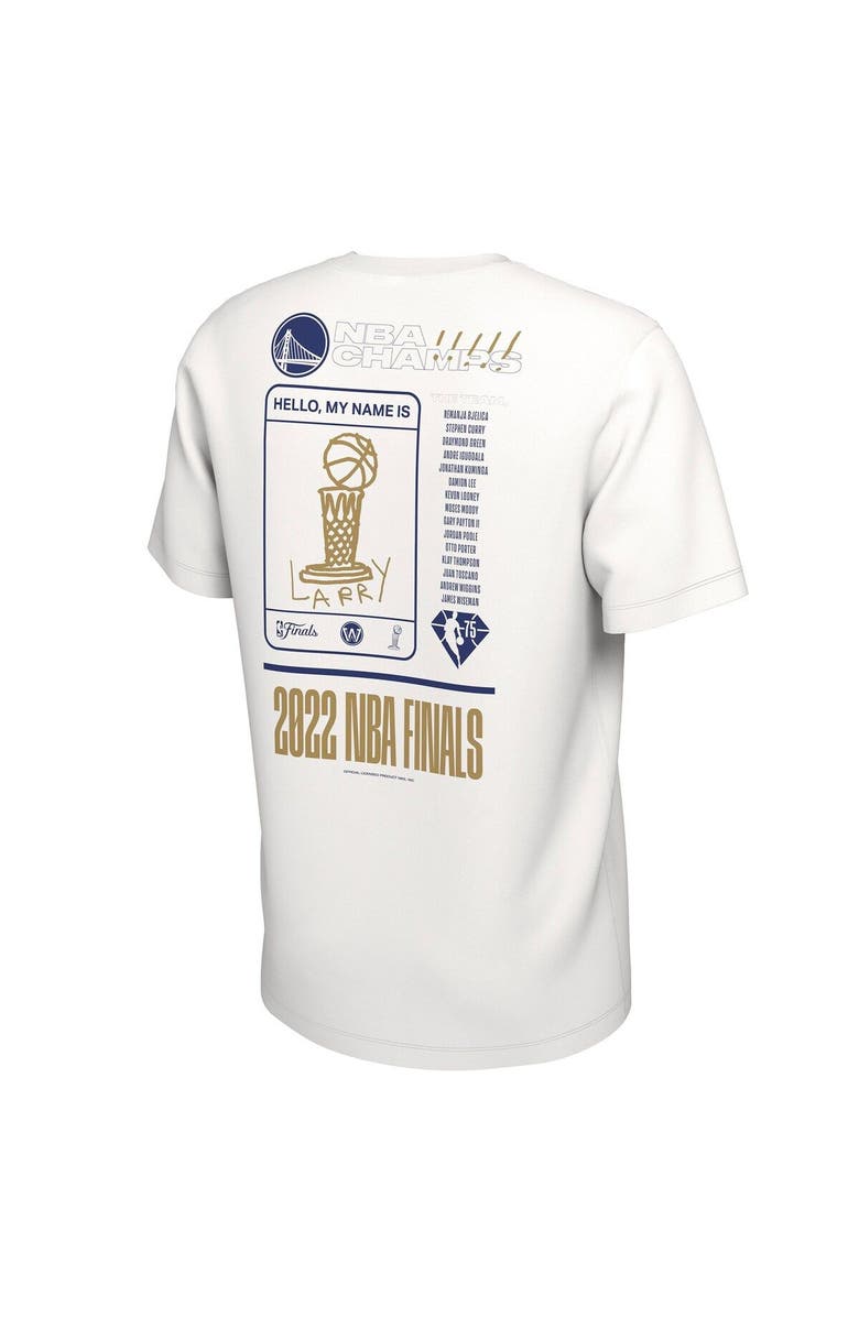 Nike Men's Nike White Golden State Warriors 2022 NBA Finals Champions Roster T-Shirt, Alternate, color,