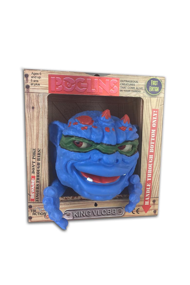 Boglins 8-Inch Foam Monster Puppet Exclusive | Red Eyed King Vlobb, Main, color, Blue