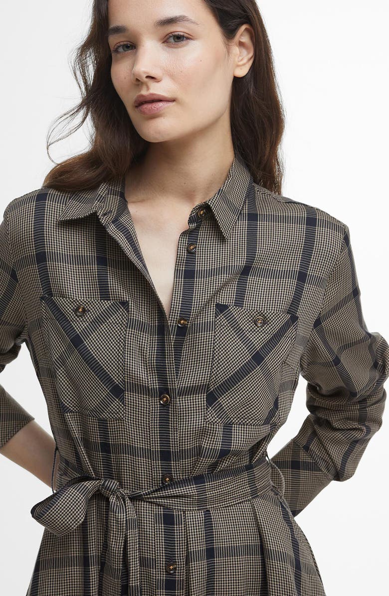 Barbour Claudia Plaid Long Sleeve Maxi Shirtdress, Alternate, color, 