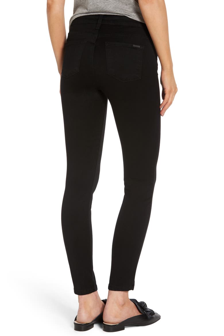 Emma Ankle Skinny Jeans, Alternate, color, BLACK