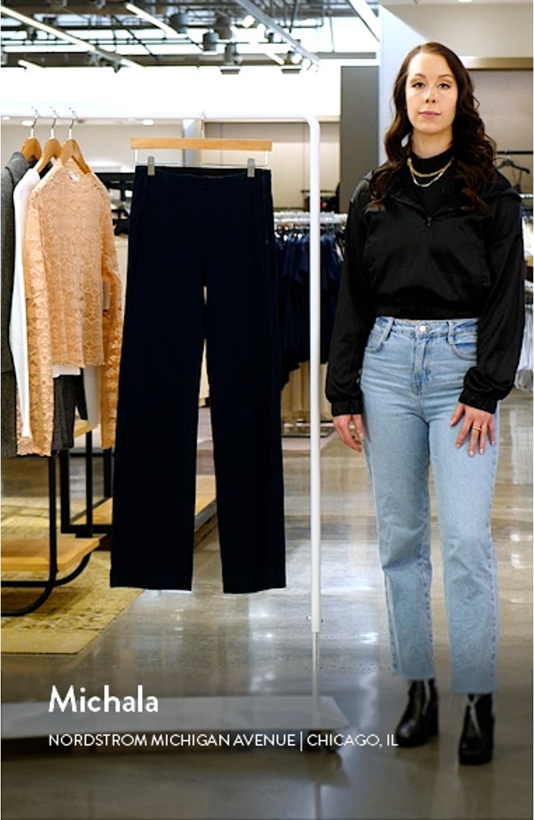 'Lyssentials Wide Leg Denim Trousers, sales video thumbnail