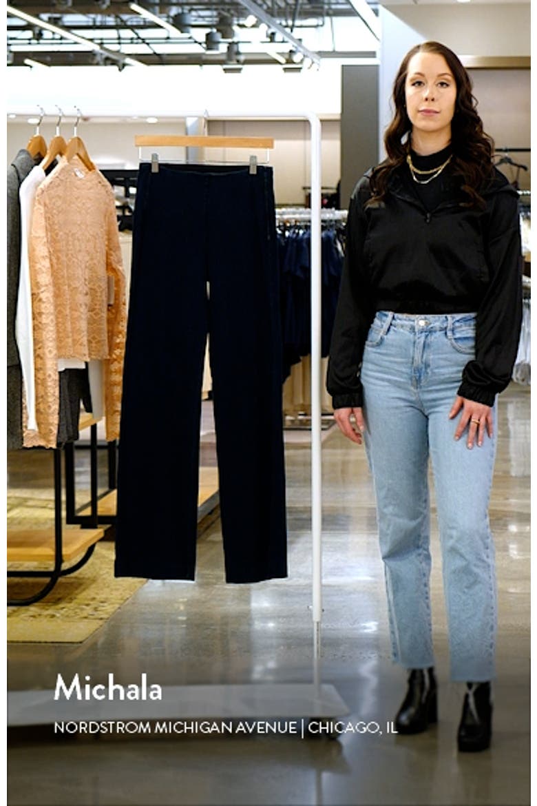 'Lyssentials Wide Leg Denim Trousers video