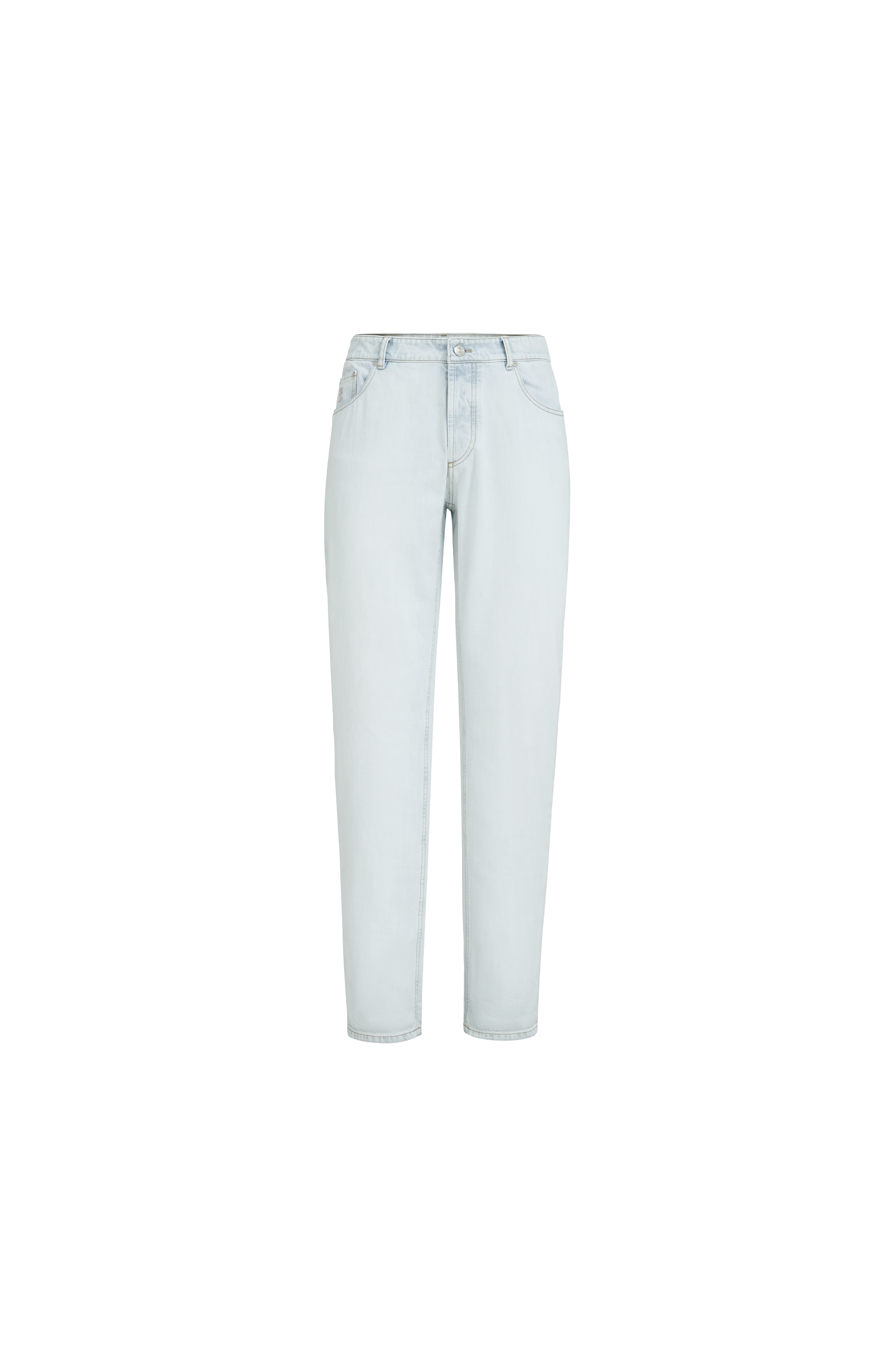 Lightweight denim trousers - image 4