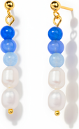 Little Sky Stone Aria Pearl Bead Earrings