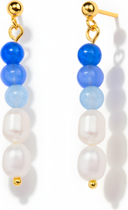 Little Sky Stone Aria Pearl Bead Earrings