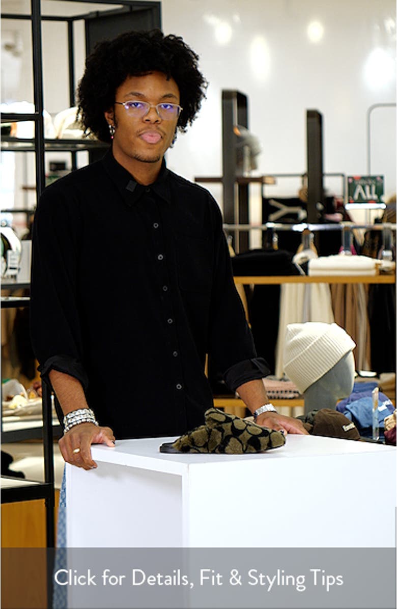 Signature Monogram Genuine Shearling Slipper, sales video thumbnail