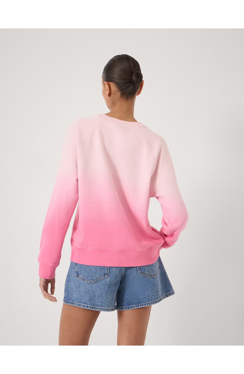 Hush Aven Ombre Cotton Sweatshirt, Alternate, color, Azalea Pink