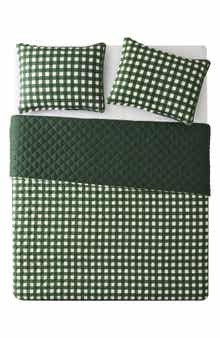 Gingham Quilt Set
