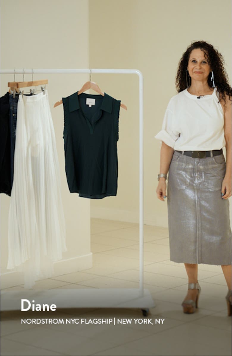 Carson Silk Sleeveless Top, sales video thumbnail