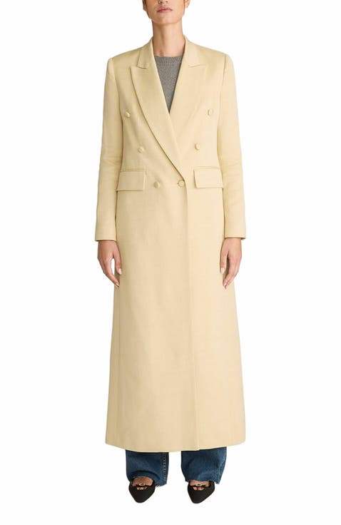 Viscose Slub Blazer Coat