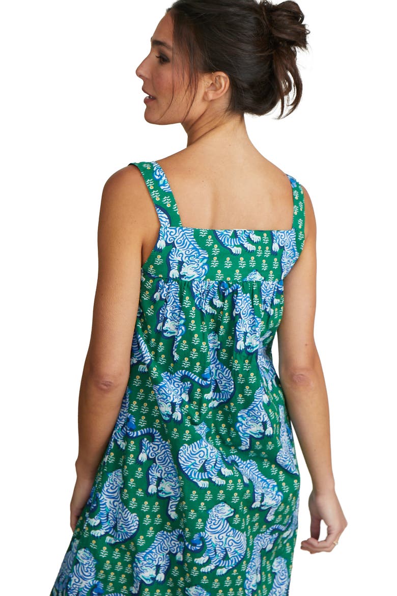 Back to Bed Nightgown, Alternate, color, Green Juice