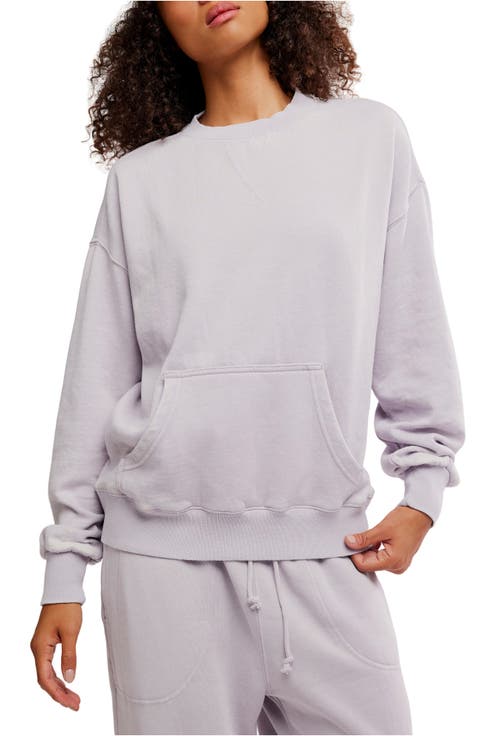 Intimately FP Slow It Down Oversize Cotton Blend Sweatshirt