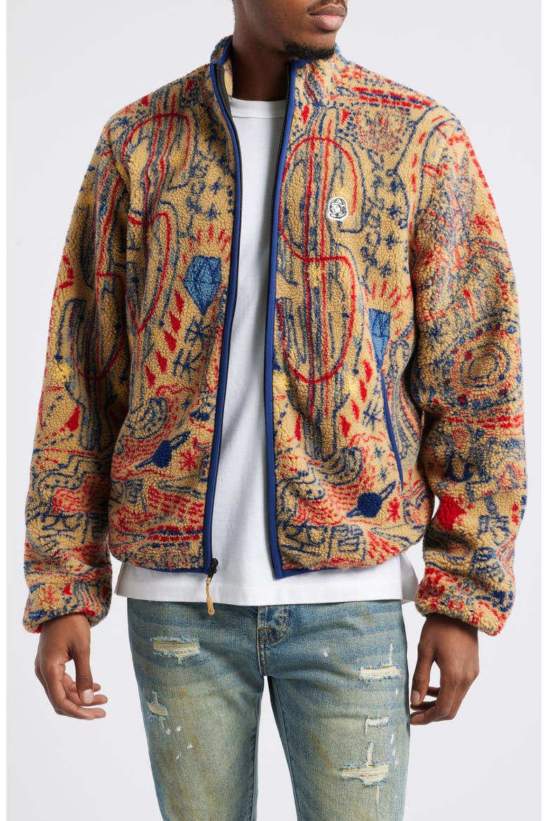 Campfire Fleece Jacket, Main, color, CURRY