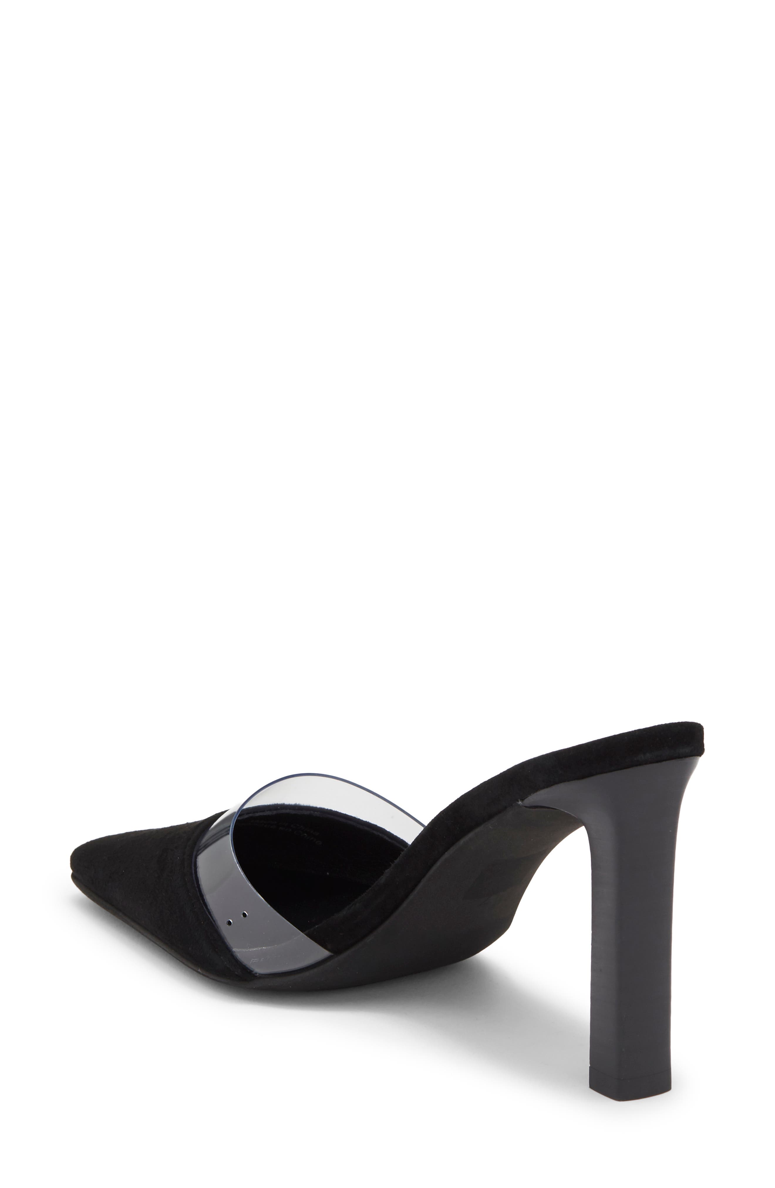 Allowance Mule, Alternate, color, BLACK SUEDE CLEAR