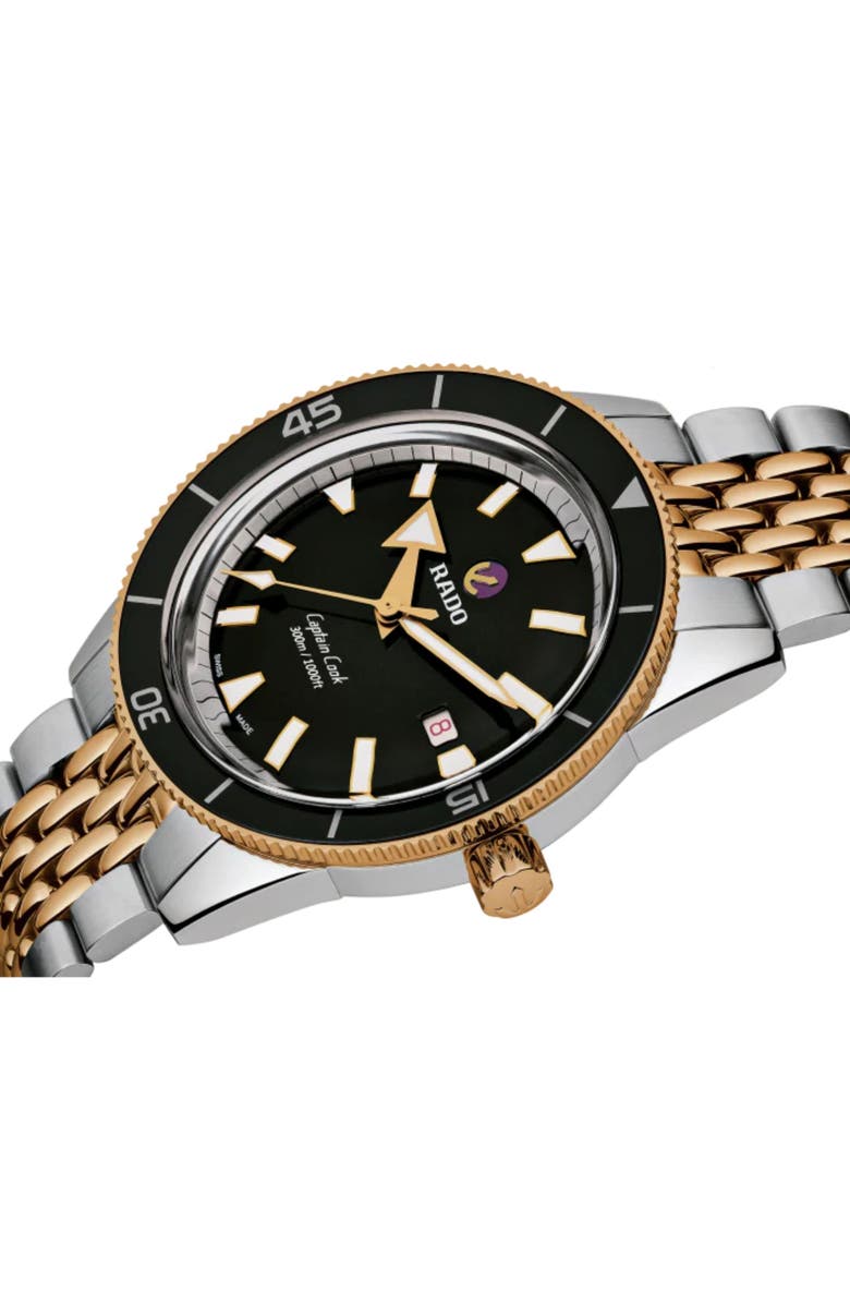 RADO Captain Cook Automatic Bracelet Watch, 42mm, Alternate, color, 
