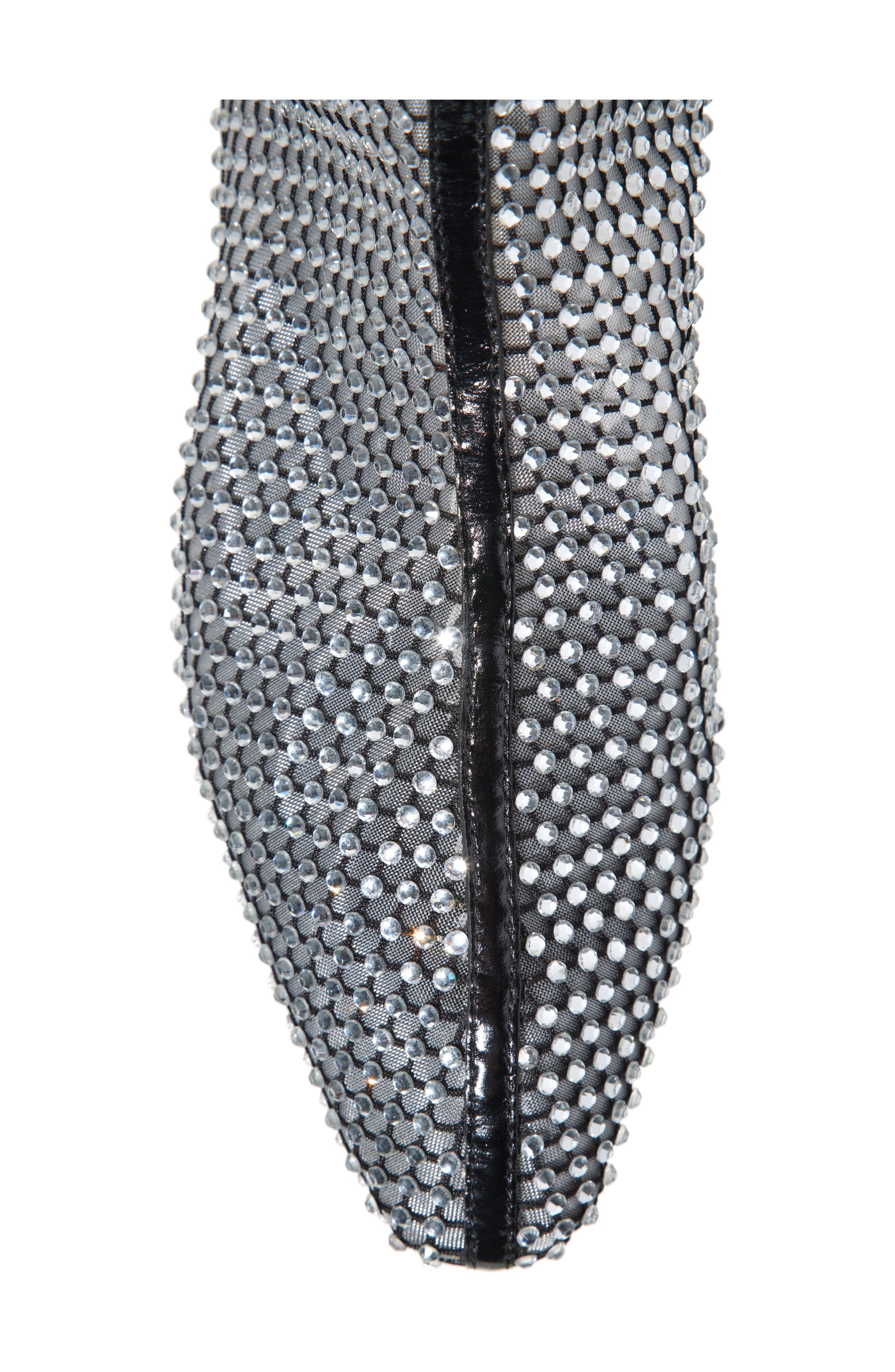 Rebecca Minkoff Crystal Bootie, Alternate, color, Black