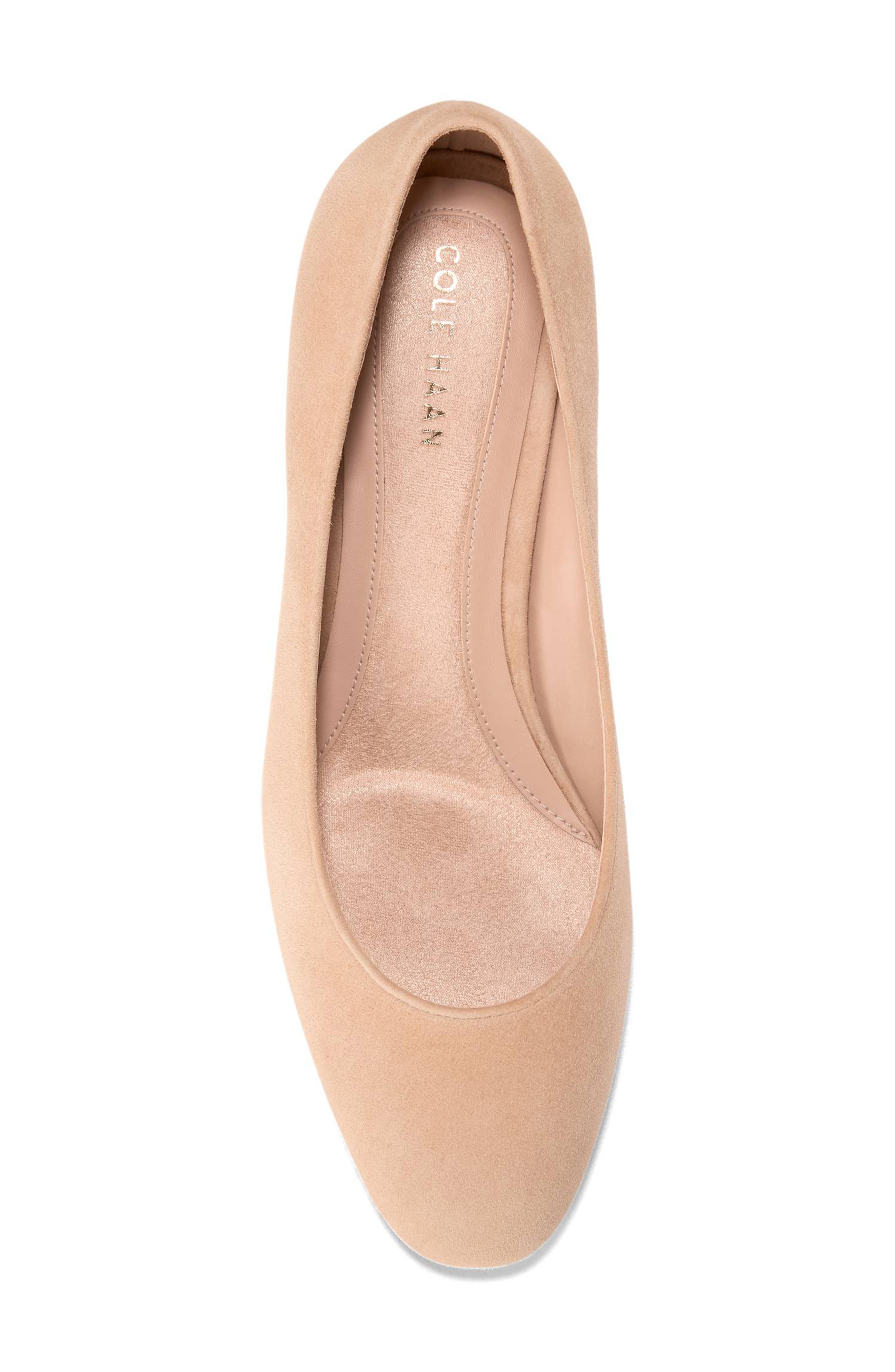 Cole Haan Go-To Shayla Block Heel Pump, Alternate, color, Tuscan Sand Suede