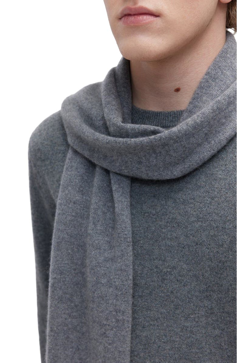 Gobi Cashmere Cashmere Jersey Knit scarf, Alternate, color, Dim Gray