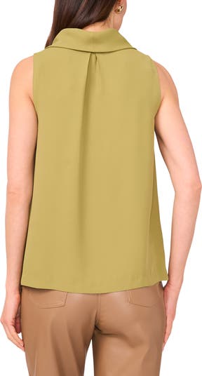 Cowl Neck Sleeveless Blouse