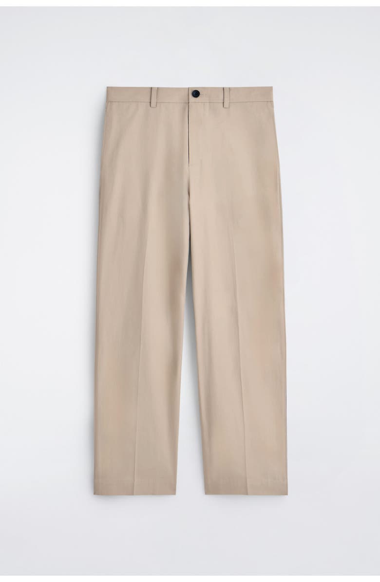 COS Cotton-Linen Relaxed-Fit Straight-Leg Pants, Alternate, color, 