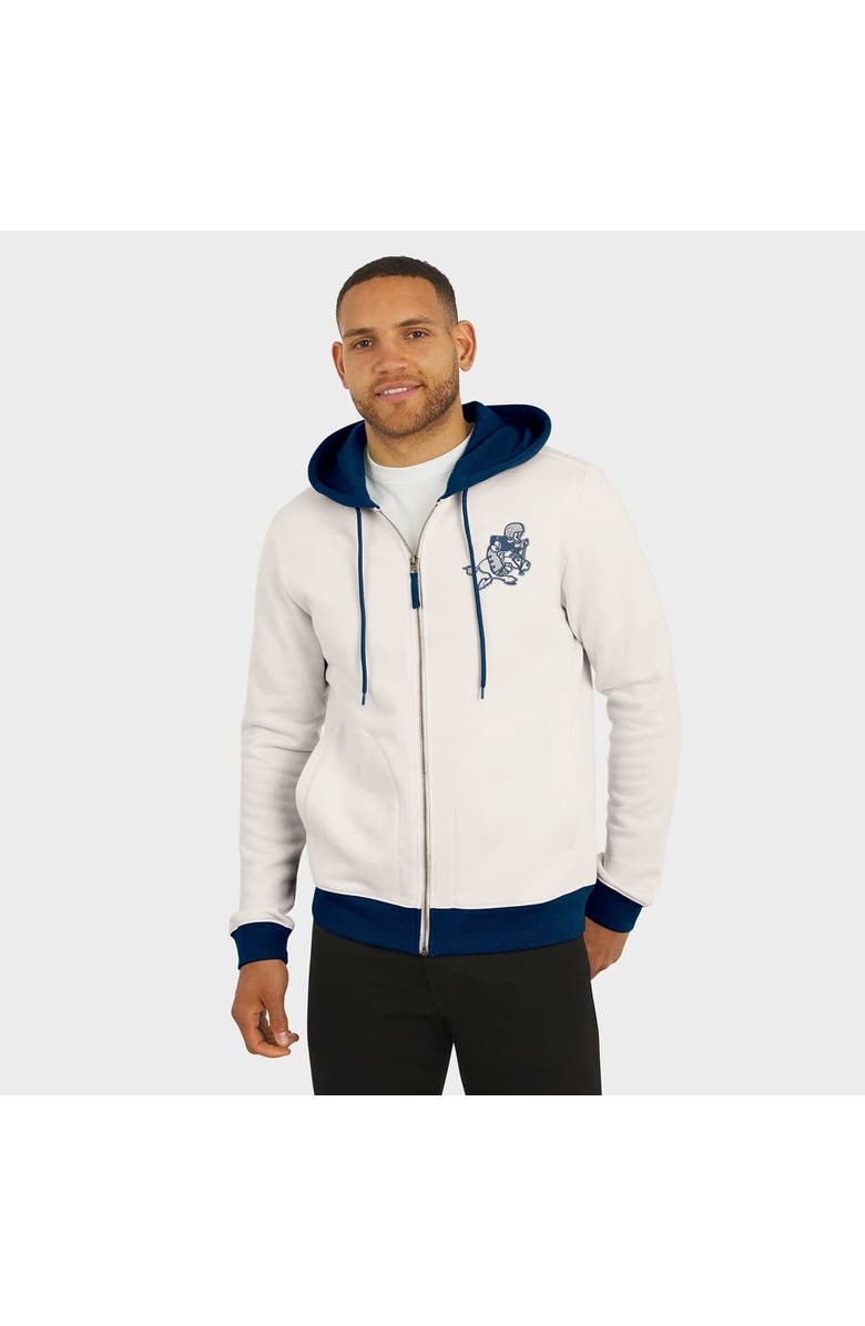Darius Rucker Collection by Fanatics Men's Darius Rucker Collection by Fanatics White Dallas Cowboys Distressed Graphics Full-Zip Hoodie, Alternate, color, White