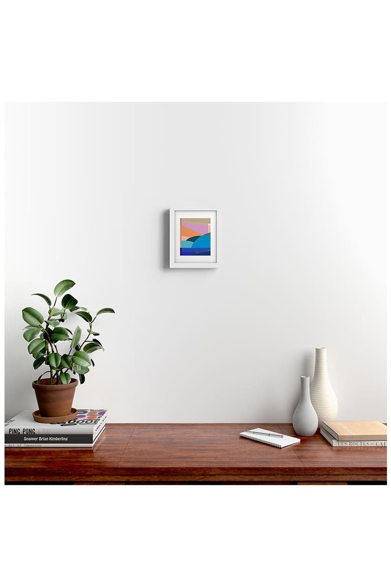 In The Winter Sun Framed Art Print, Alternate, color, WHITE FRAME