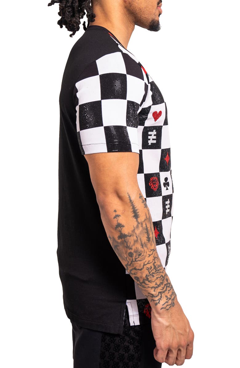 Maceoo Lionchess Contemporary Fit Graphic T-Shirt, Alternate, color, Black