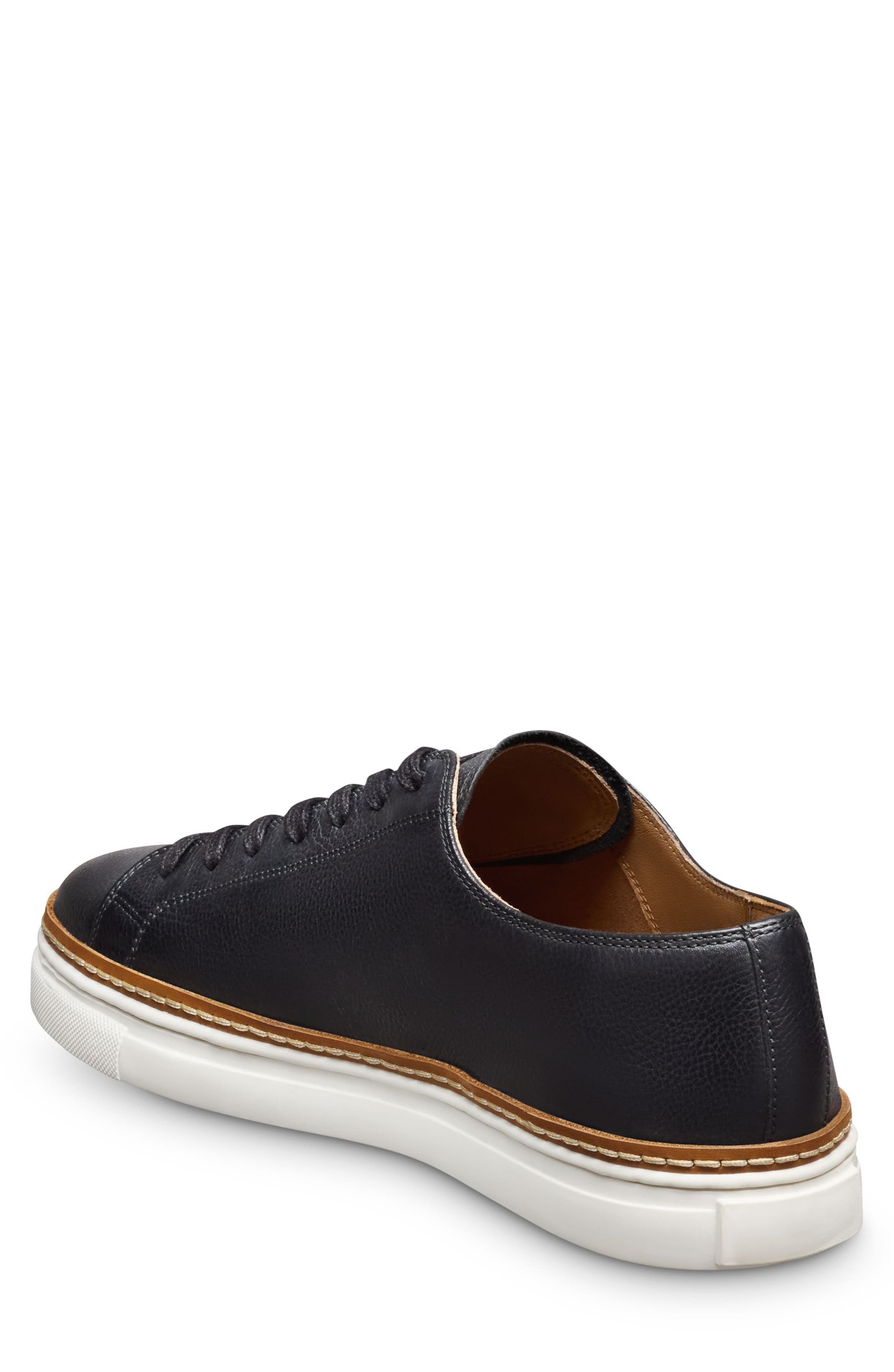 Allen Edmonds Percy Low Top Sneaker, Alternate, color, Black