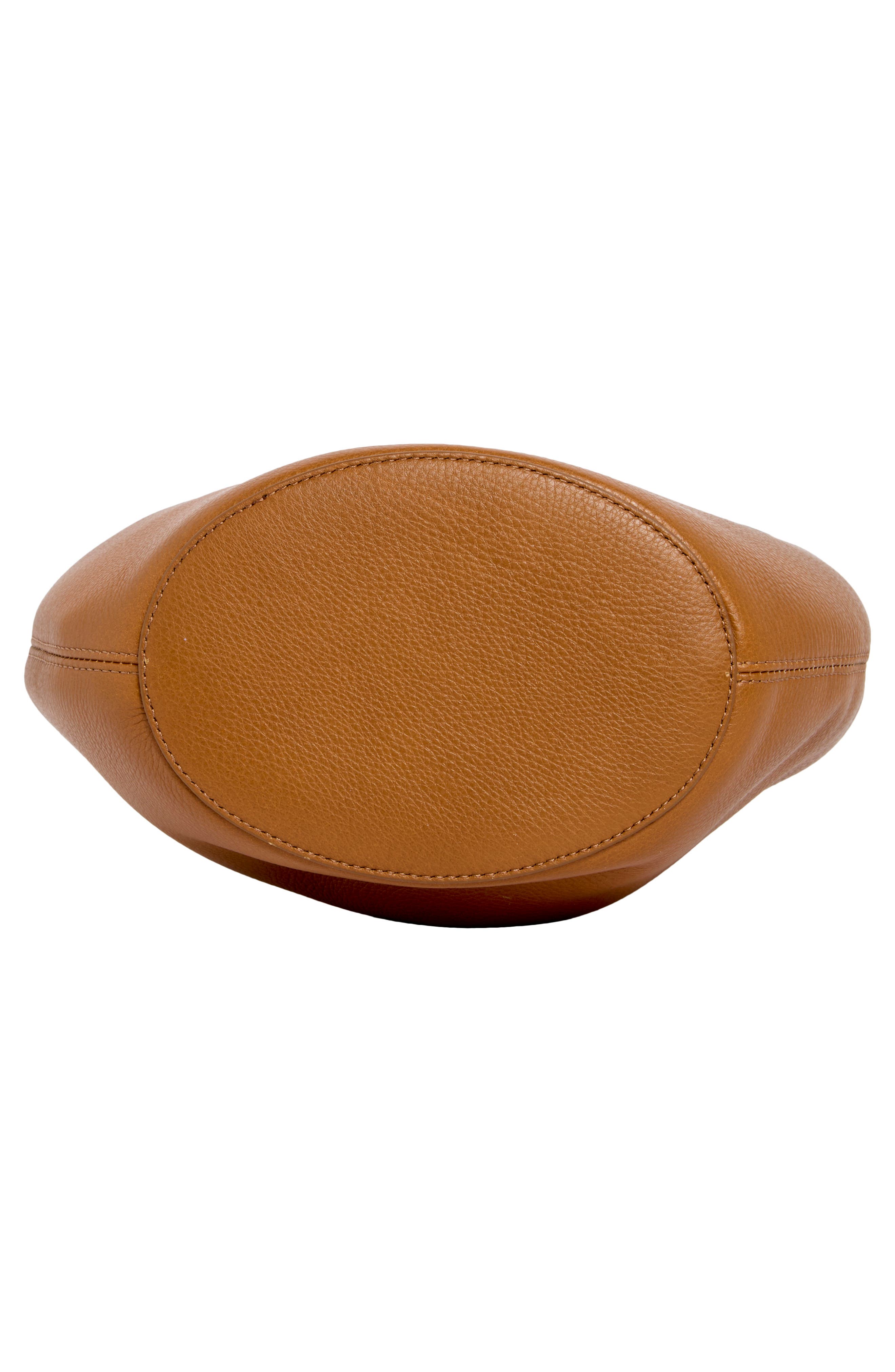 LIFFNER Medium Belted Leather Bucket Bag, Alternate, color, Saddle Brown