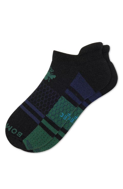 Solid Mirrored Stripes Golf Ankle Socks
