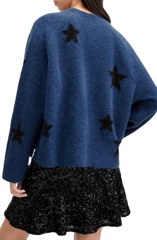 Shop Allsaints Starlet Sweater In Midnight Blue