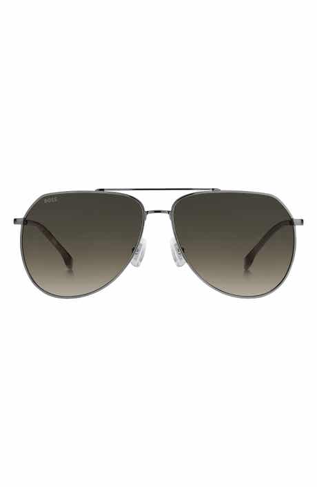 BOSS 61mm Aviator Sunglasses