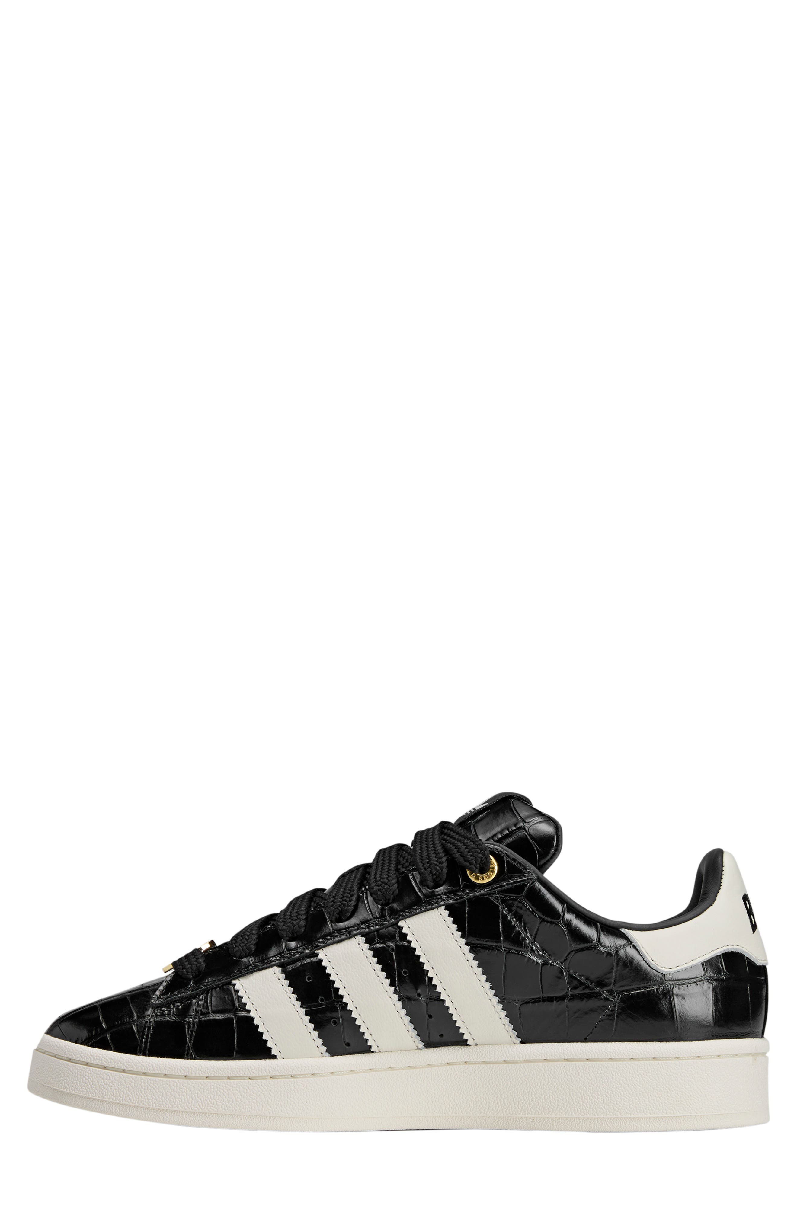 Campus 00s BAPE Croc Embossed Leather Sneaker, Alternate, color, CORE BLACK