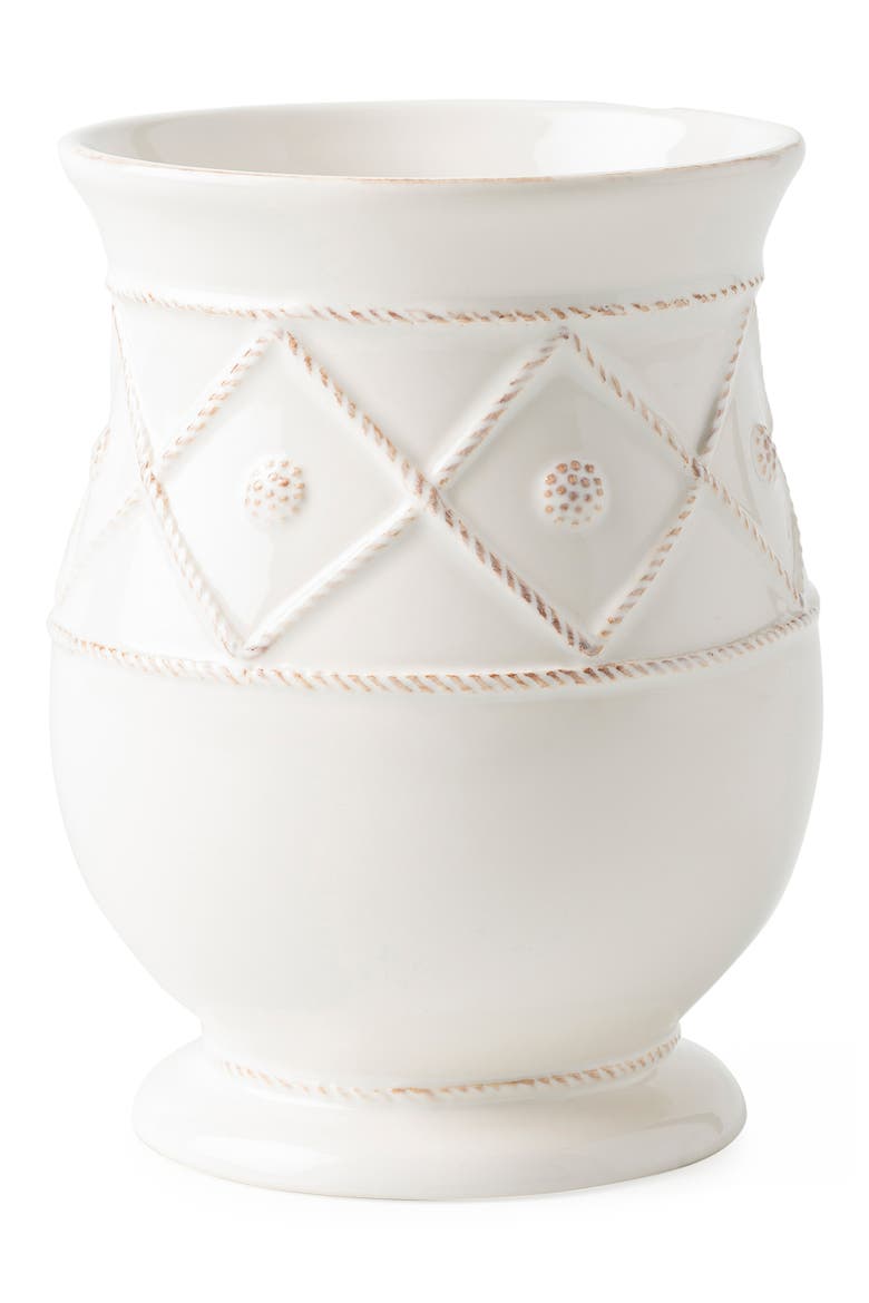 Whitewash Utensil Crock, Main, color, WHITEWASH