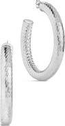 Sterling Forever Amina Hoop Earrings
