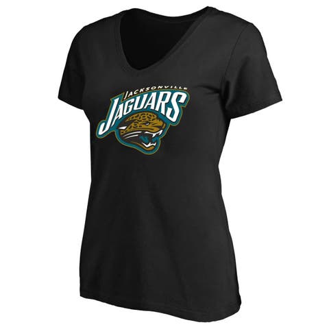 Women's Mitchell & Ness Black Jacksonville Jaguars Plus Size Classic Logo T-Shirt