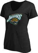 Mitchell & Ness Women's Mitchell & Ness Black Jacksonville Jaguars Plus Size Classic Logo T-Shirt