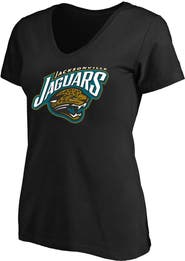 Mitchell & Ness Women's Mitchell & Ness Black Jacksonville Jaguars Plus Size Classic Logo T-Shirt