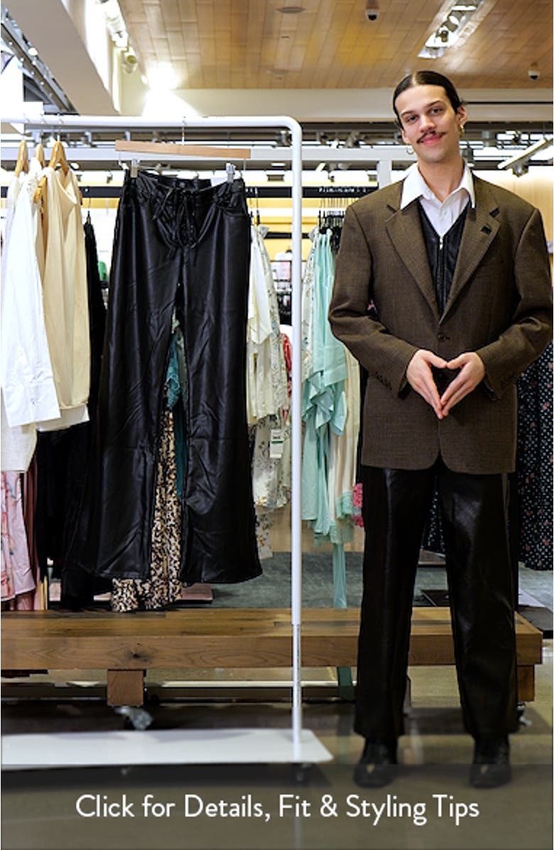 Dylan Flare Faux Leather Pants, sales video thumbnail