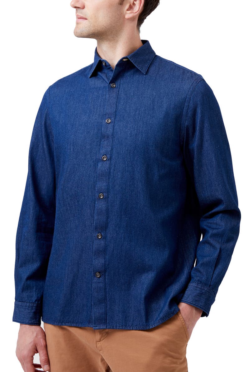 French Connection Denim Button-Up Shirt, Alternate, color, 