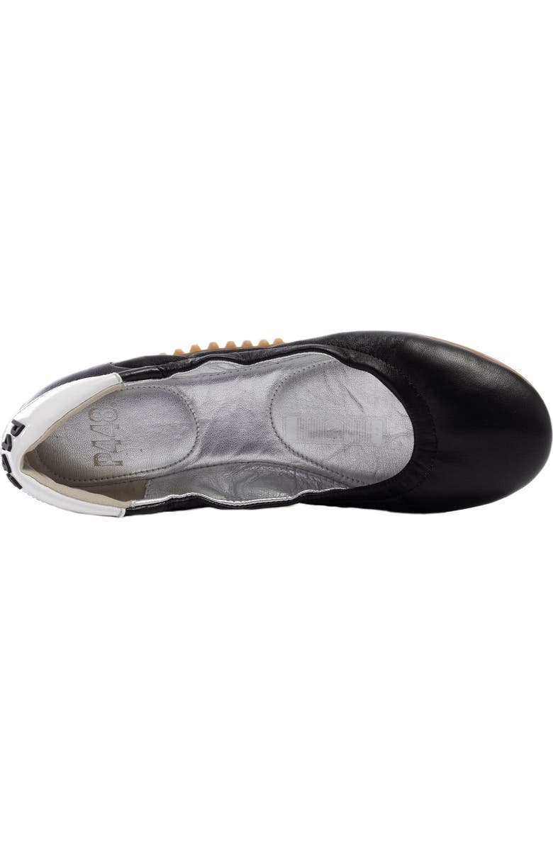 P448 Stella Ballet Flat, Alternate, color, Black/White