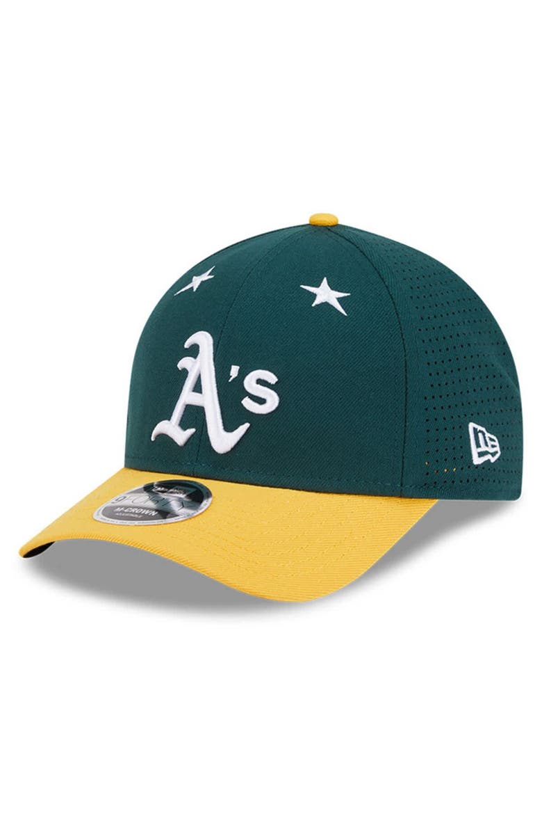 New Era Men's New Era Green/Gold  Athletics 2025 MLB All-Star Game 9FORTY M-Crown Adjustable Hat, Alternate, color, 