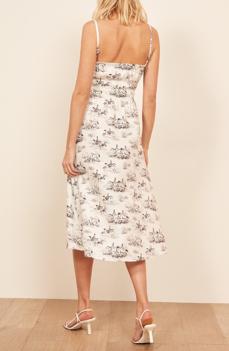 Reformation Faust A-Line Linen Dress, Alternate, color, 