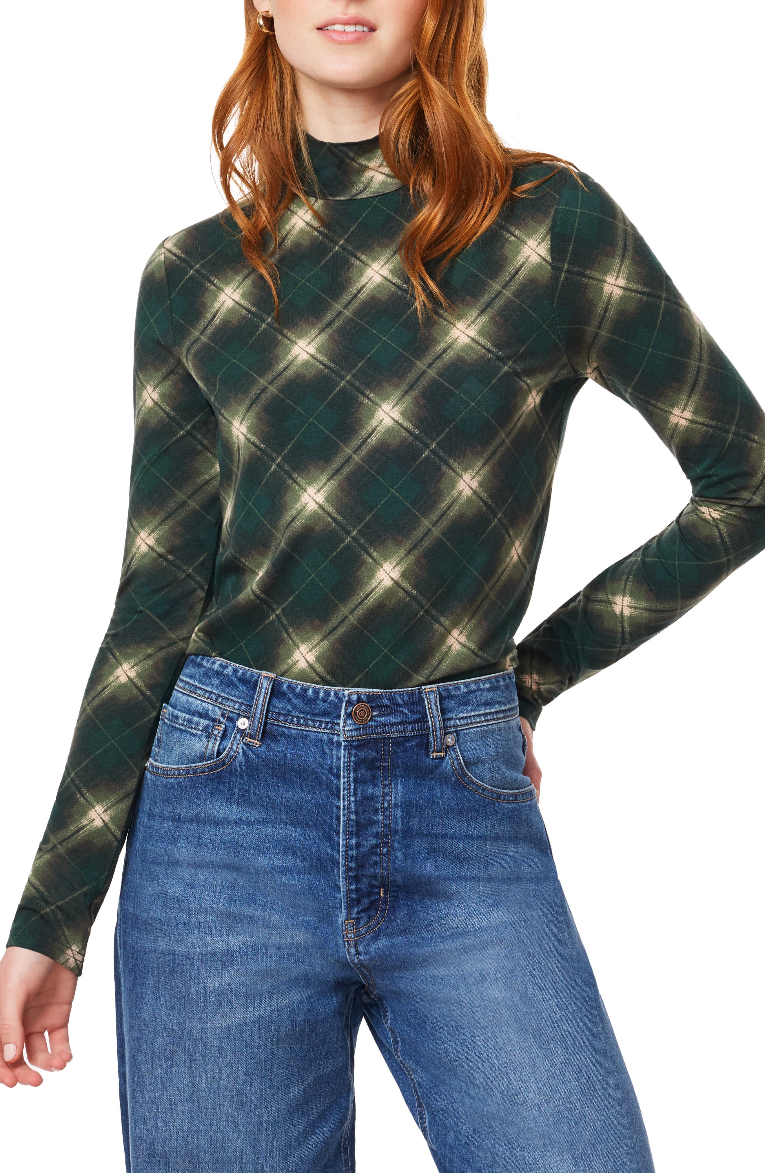 Long Sleeve Mock Neck Top