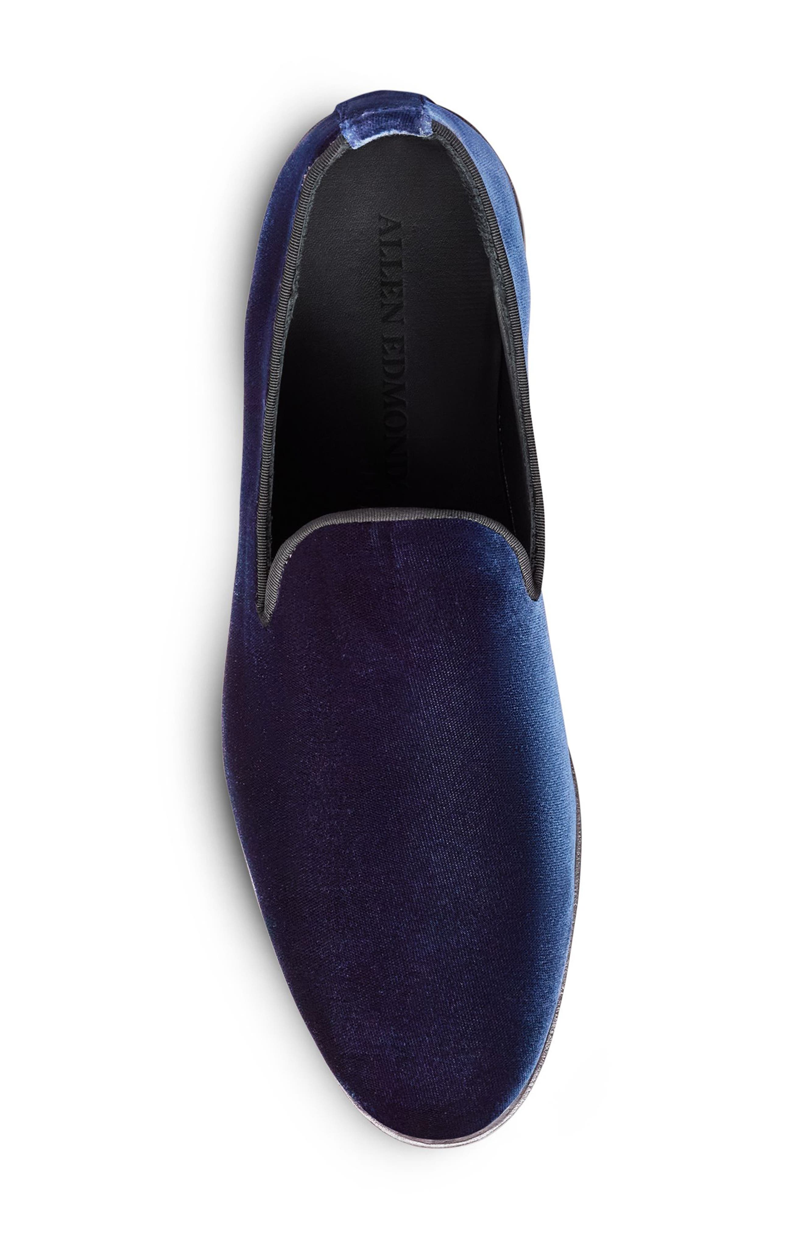 Robinson Smoking Slipper, Alternate, color, NAVY VELVET