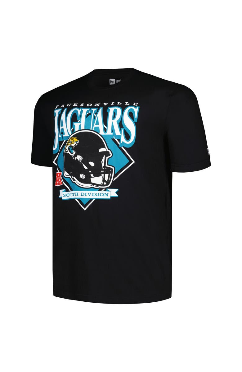New Era Men's New Era Black Jacksonville Jaguars Big & Tall Helmet T-Shirt, Alternate, color, Black